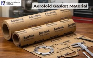 Aeroloid gasket material sheet used for automotive sealing, non-asbestos industrial gasket solution resistant to heat, oil, and pressure.